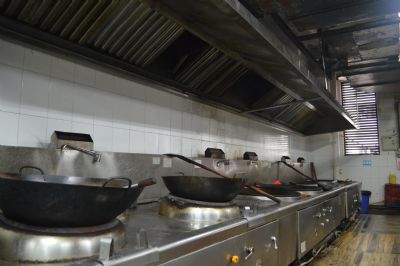 校学生会学生干部首次参观我校食堂后厨